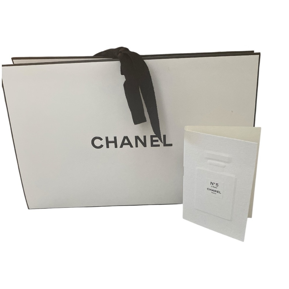 Chanel Bow Tie Gift Bag and Chanel No 5 sample Eau de Toilette
